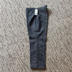 Akris Punto Black Speckled Straight-Leg Dress Pants